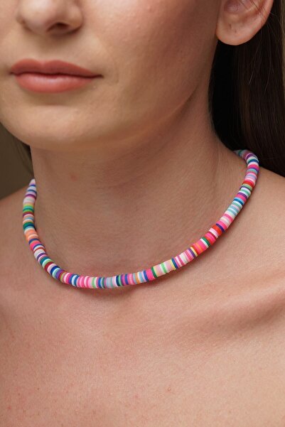 YamanUslu Aksesuar Női vegyes színű Fimo sorozatú nyaklánc