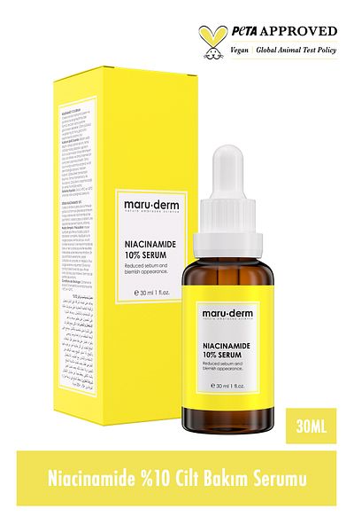 Maru.Derm Niacinamide 10% + Hyaluronic Acid + Panthenol Skin Care Serum 30 Ml