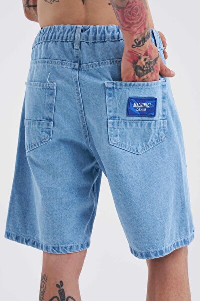 Machinist Men's Light Blue Basic Jean Shorts