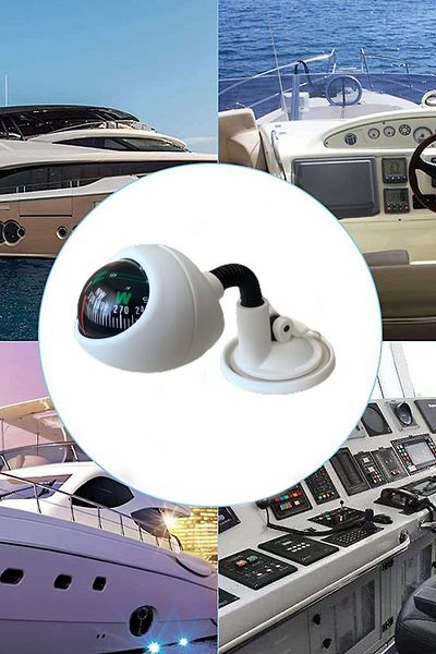 Ecuy Vacuum Acrobatic Vehicle Compass – Durable Compass for Guiding, Boat, Caravan and Vehicle Interior