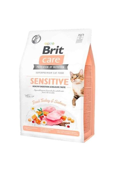 Brit Care Sensitive Hypoallergenic Somonlu Kedi Maması 2 Kg