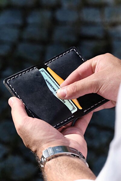 Bards Atelier Hakiki Deri Katlanır Kartlık