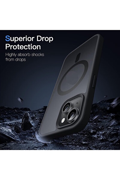 m.tk moveteck İphone 13 Kılıf Mat Magsafe Şarj Özellikli Darbe Önleyici Hassas Buton Renkli Yumuşak Kenar -Sio