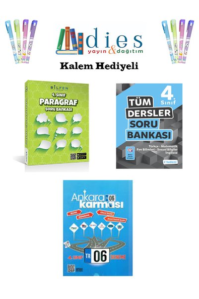 Bilfen Yayıncılık Bilfen Yayınları 4. Sınıf Paragraf + Tdm. Tüm Dersler + Ank...