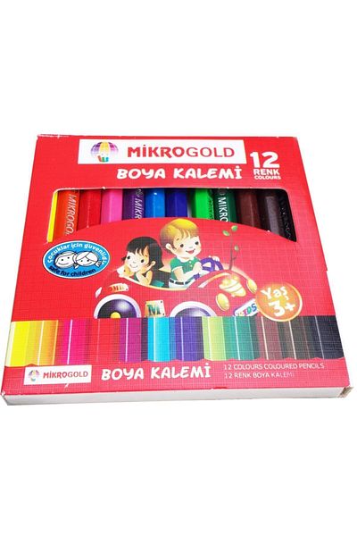 MİKROGOLD 12 Colors Dry Paint Pen 1/2 Size