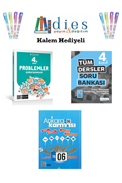 Bilfen Yayıncılık Bilfen Yayınları 4. Sınıf Problemler + Tdm. Tüm Dersler + A...