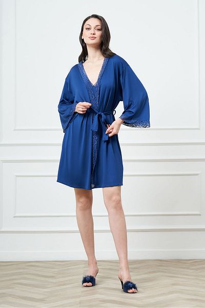 GIONA Micro Combed Cotton Fabric - Nightgown and Dressing Set