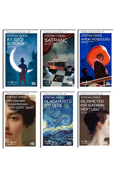TÜRKİYE İŞ BANKASI KÜLTÜR YAYINLARI Satranç Stefan Zweig 6 Kitap Set
