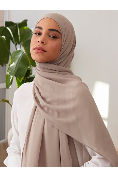 Femple Modest Σάλι σιφόν Mink Deluxe - 180x70cm Hijab