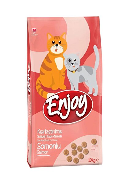 Enjoy Somonlu Kısırlaştırılmış Kedi Maması 10 Kg