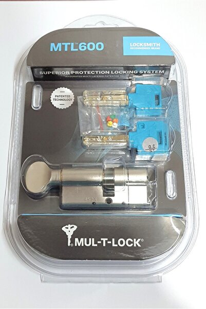Mul-T-Lock Multlock Mtl600 Interactive Yüksek Güvenli Tuzaklı Çelik Takviyeli Mandallı Barel 69mm 3 Anahtar
