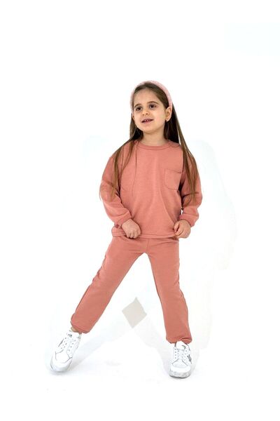 EYC BABY Powder Oversize Three Thread Seasonal Children's Tracksuit Set (WITH...