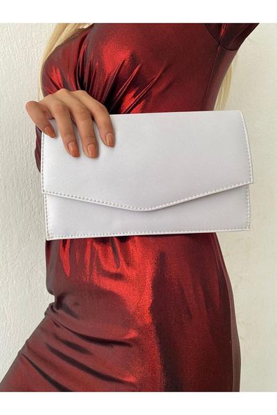 Sh Poly Σατέν ασημένια βραδινή τσάντα Clutch Portfolio με λουράκι ώμου και τσάντα χειρός 2023