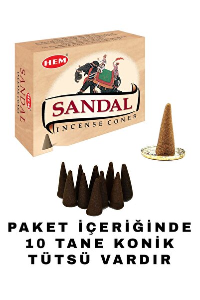 Main Collectibles Hem Sandalwood Sandal Ağacı Kokulu Tütsü Koni Konik Tütsü 1...