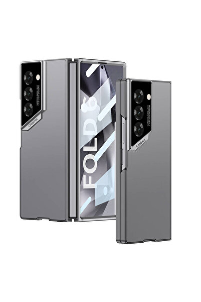 Rivor Samsung Galaxy Z Fold 6 Uyumlu Kılıf Ultra İnce Kamera Korumalı Sert Ru...