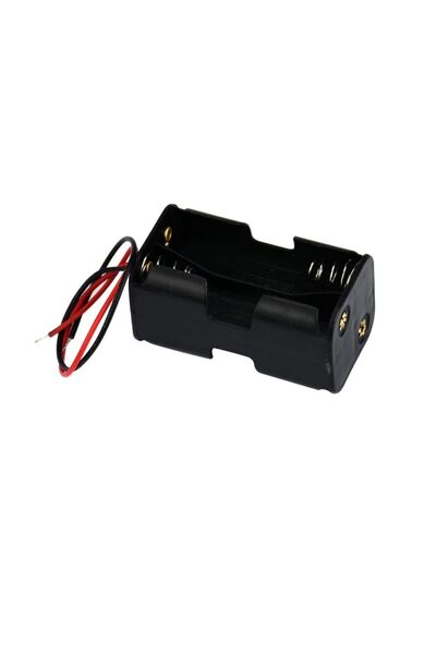 Robo90 4 Lü Aa Pil Yuvası - Sırt Sırta - Seri Bağlı