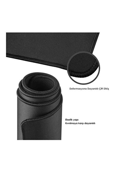 İstanbul Teknoloji 4xl 120*60 ماوس باد للألعاب أسود