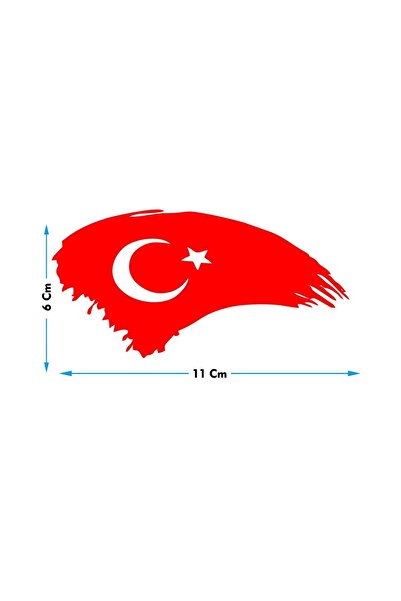 Şimdi Trend العلم التركي حروف نافذة السيارة 11x6 سم ملصق خلفي للسيارة نماذج ح...