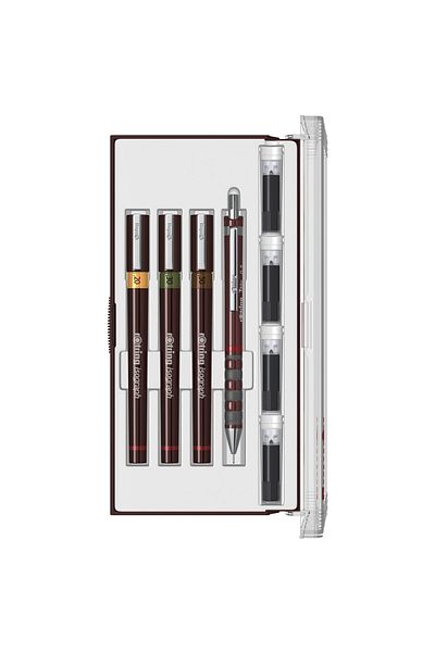 Rotring Junior Set of 8 Coffret Technical Drawing Pens