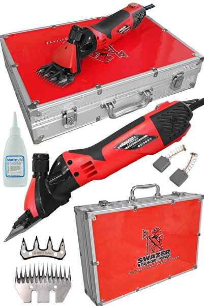 Swazer Sc1300-pro Koyun Keçi Kırkma Makinesi Alüminyum Çantalı Yedek Bıçak Ve...