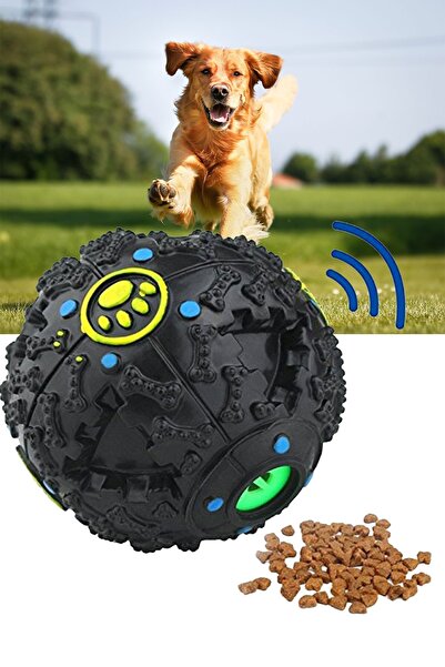 Genel Markalar Köpekler İçin Sesli Ödül Maması Oyun Topu Mama Topu Eğlenceli Köpek Oyuncak