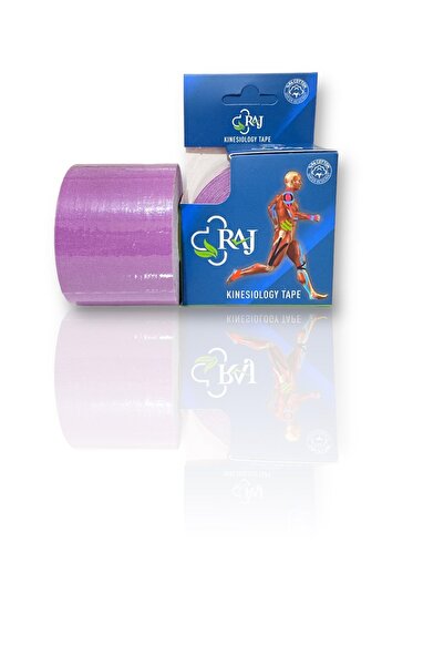 RAJ Kinezyo Tape Band Mor,lila Renk Sporcu Bandı 5mt X 5cm