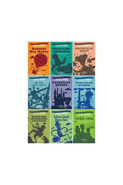 TÜRKİYE İŞ BANKASI KÜLTÜR YAYINLARI yenii-Balonla Beş Hafta-Denizler Altında ...