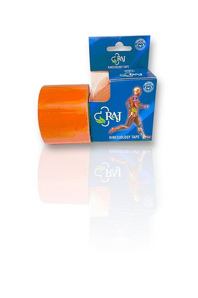RAJ Orange Kinezyo Tape Tape - Athlete and Pain Tape 5m X 5cm