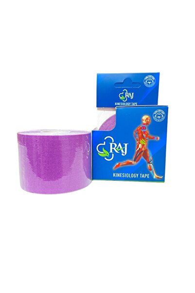 RAJ Kinezyo Tape Band Mor,lila Renk Sporcu Bandı 5mt X 5cm