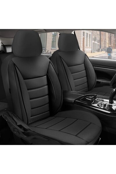 Esin Nove مجموعة كاملة من أغطية مقاعد السيارة الجلدية الفاخرة المتوافقة مع مي...