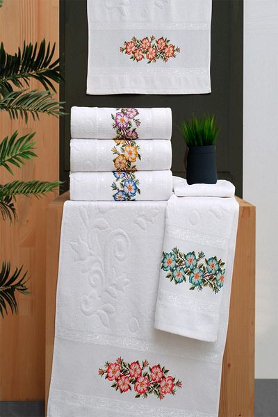 Comfort Home Felicia 30x50cm 6 Piece Hand Towel| Face Towel| Kitchen Towel