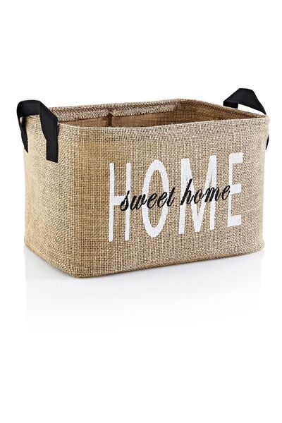 PH Prendi Home Джутовий органайзер для дитячої кімнати для зберігання білизни та іграшок - Складаний кошик для зберігання 30x22x18