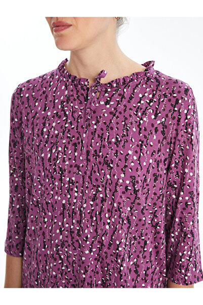 LC Waikiki Γυναικεία μπλούζα LCW με γιακά με γραβάτα