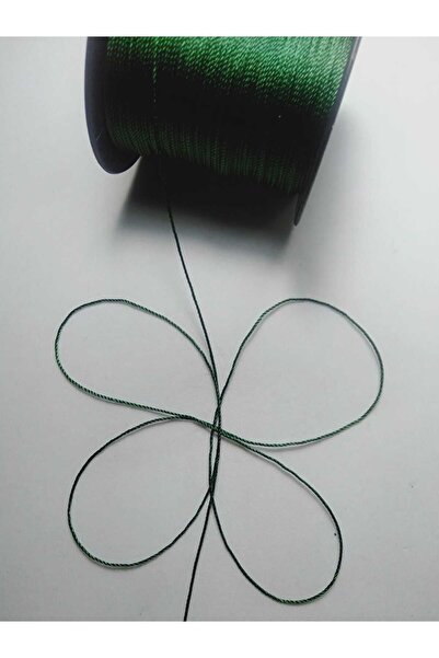 Eskişehir hobi sanat Πράσινη κλωστή Tasbih - 0,8 mm, 100 μέτρα