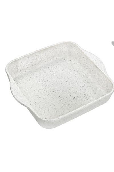 Paşabahçe Borcam White Granite Square Oven Tray
