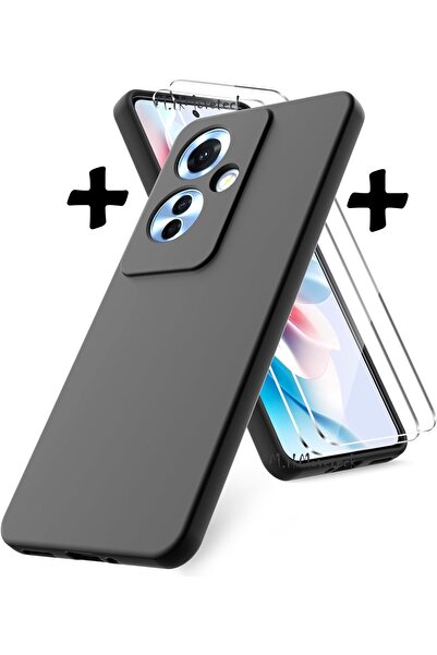 m.tk moveteck Oppo Reno 11F Kılıf Kamera Korumalı Yumuşak Renkli Silikon + 9H...