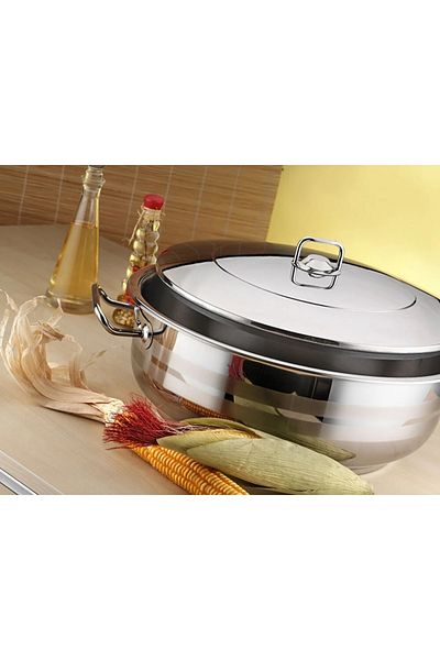 Hascevher Gastro Steel Carnary Pot 50X20 cm