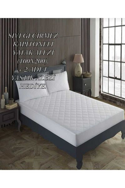 HMZ Liquid Proof Cotton Quilted Mattress. + 2 Pillow Alezi .