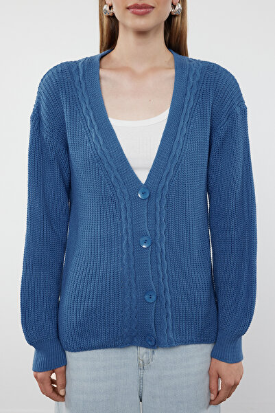 Trendyol Collection Indigó kötöttáru, haj kötött kardigán - TWOAW23HI00627