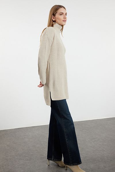 Trendyol Collection Turtleneck Wide Fit Knitwear Sweater - Twoaw25Kz00131