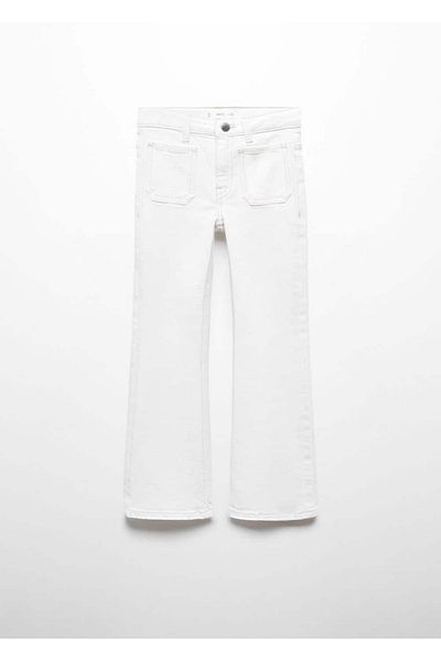 MANGO Kids Τζιν παντελόνι Flare Leg με τσέπη
