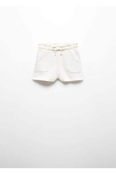 MANGO Baby Beli bağcıklı pamuklu şort