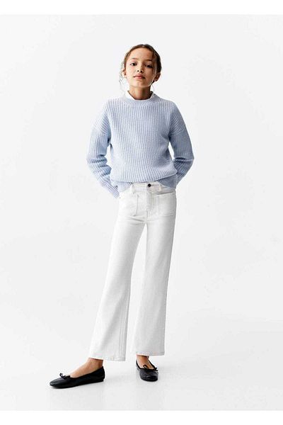 MANGO Kids Τζιν παντελόνι Flare Leg με τσέπη
