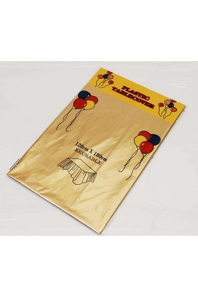 Kelebek Parti ve Kına Disposable Party And Celebration Tablecloth Solid Color Gold 120x180cm
