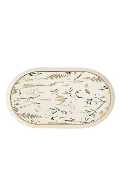 Porland Botanical Boat Plate 32 Cm 1 Piece