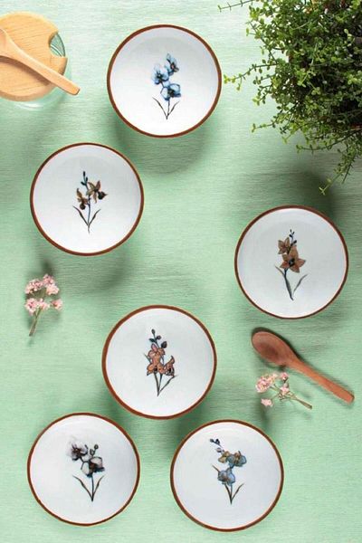 Porland Azalea 6 Pieces Snack Bowl - 11.5 x 3.5 Cm