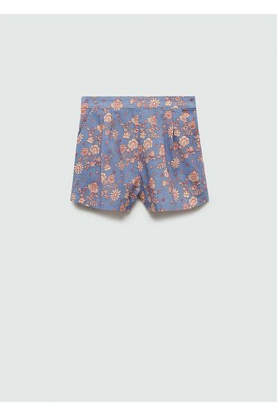 MANGO Kids Shorts mit Blumenmuster