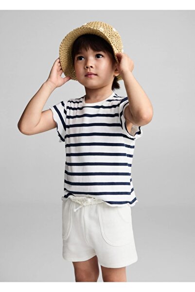 MANGO Baby Beli bağcıklı pamuklu şort