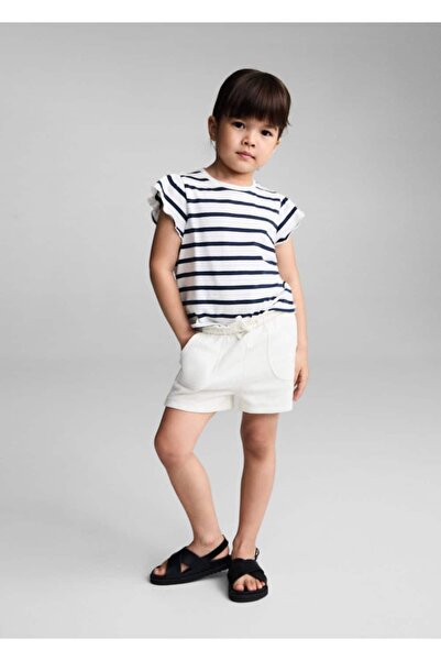 MANGO Baby Beli bağcıklı pamuklu şort