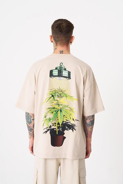 Machinist Tricou pentru bărbați Herb Machinist oversize bej deschis